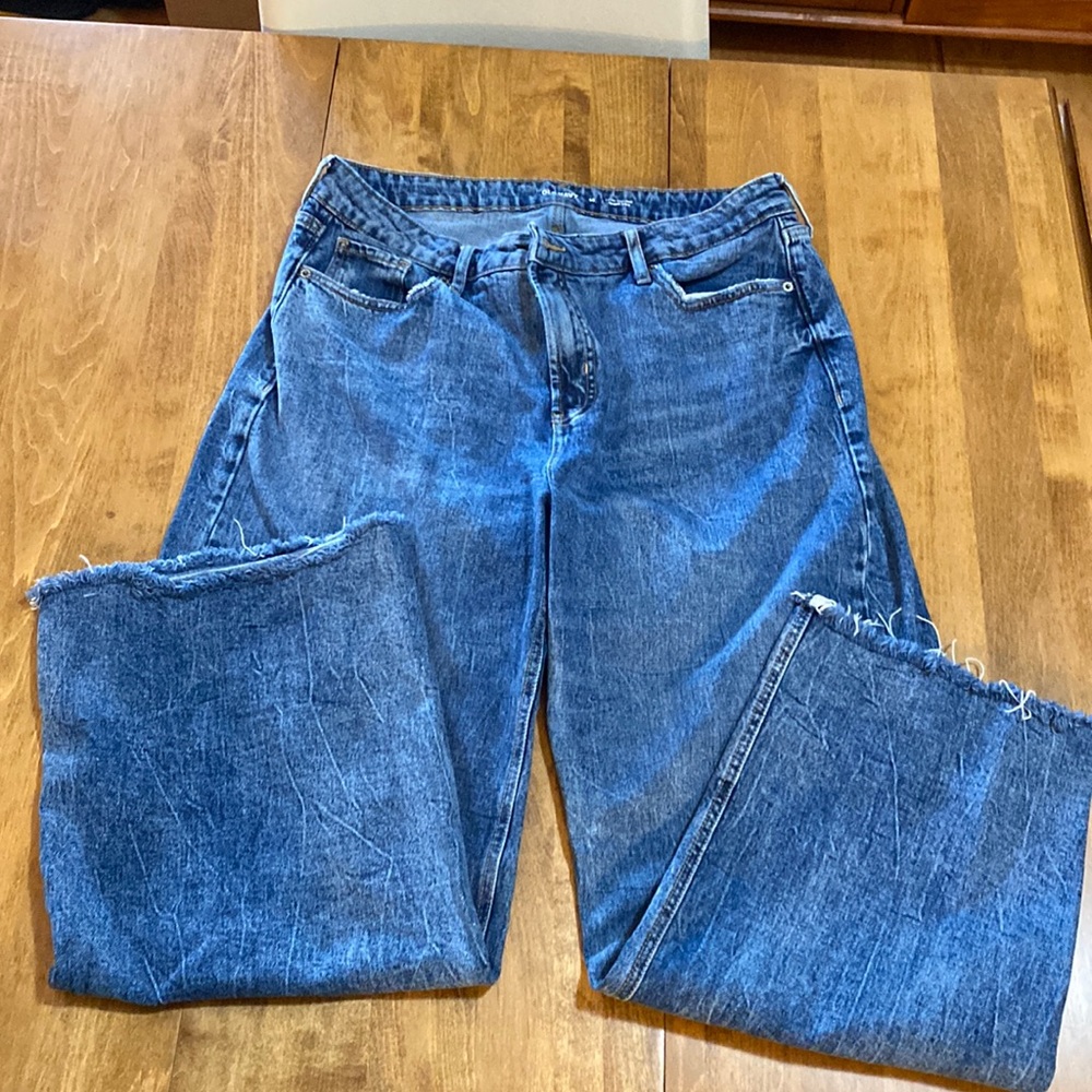 Old Navy High waist, wide leg jeans.